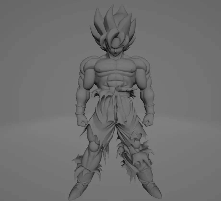 Goku Super Saiyan Free 3D print model_3