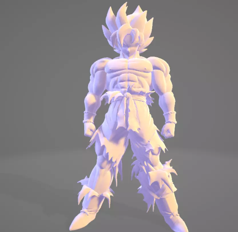 Goku Super Saiyan Free 3D print model_2