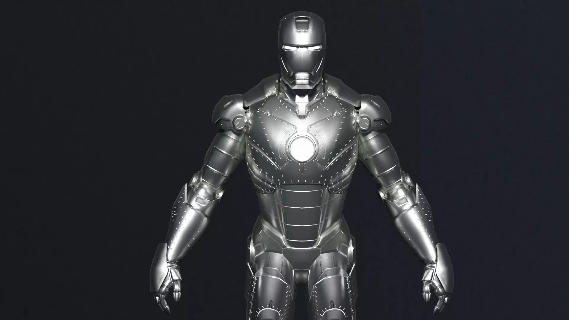 Ironman mark II 3D model_1