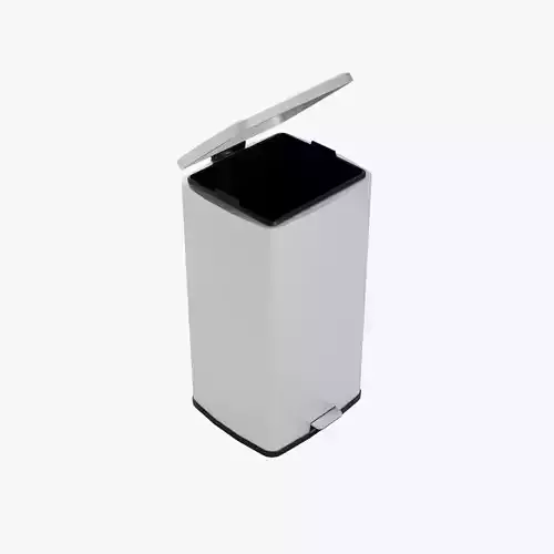 30L Stainless Steel Trash Bin - With Pedal