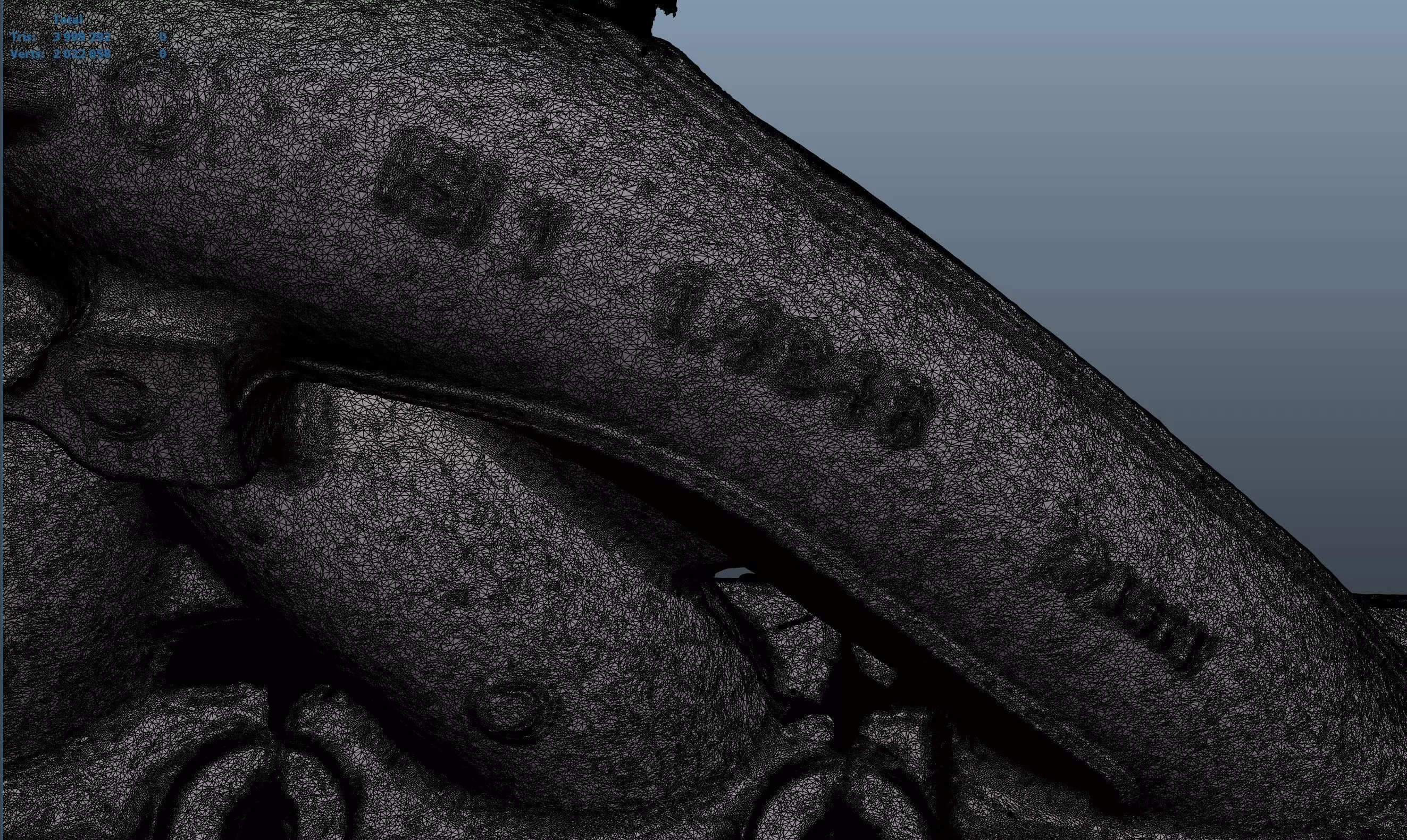 K04 turbo Golf R 2010 3d scan Low-poly 3D model_30