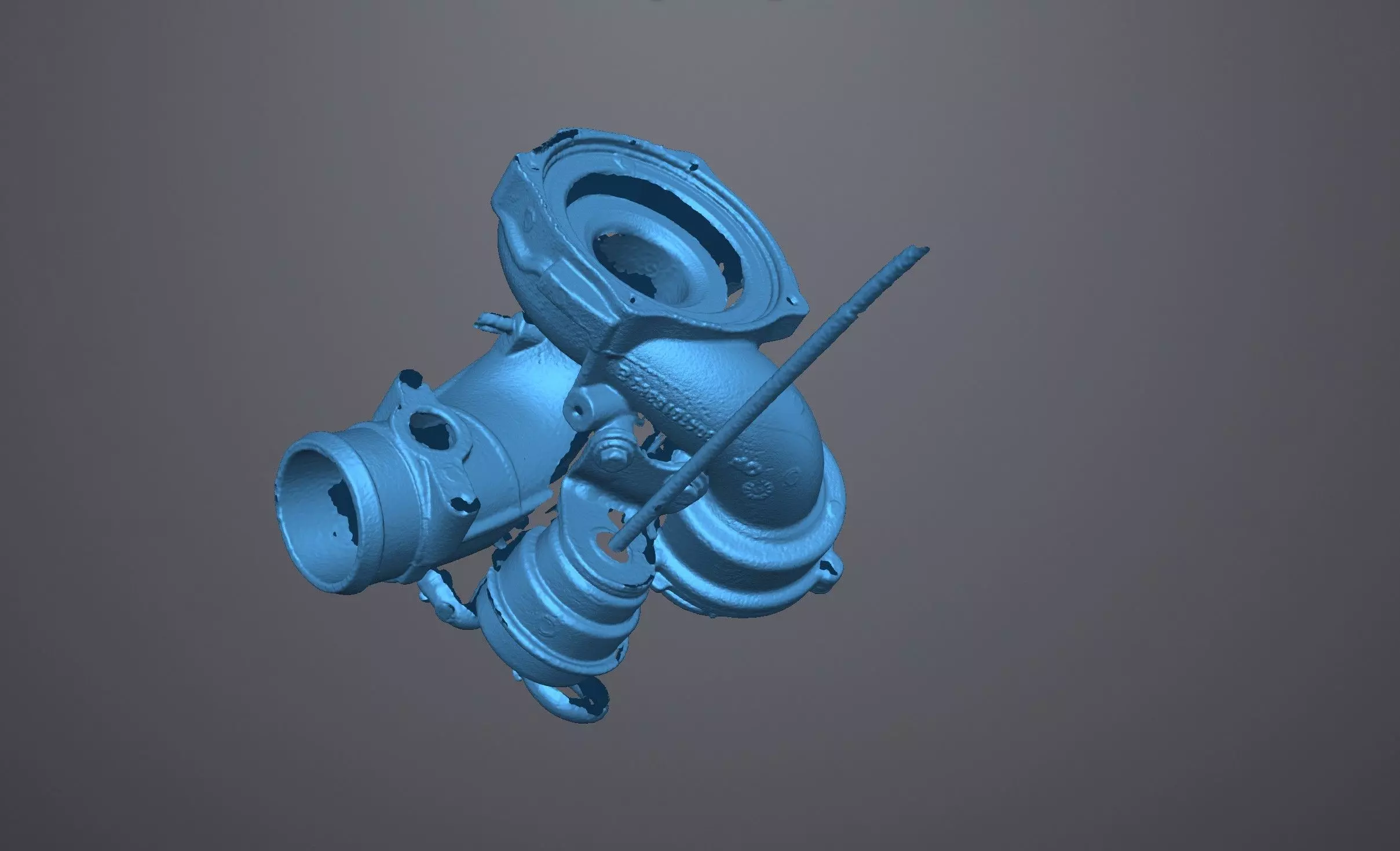 K04 turbo Golf R 2010 3d scan Low-poly 3D model_8