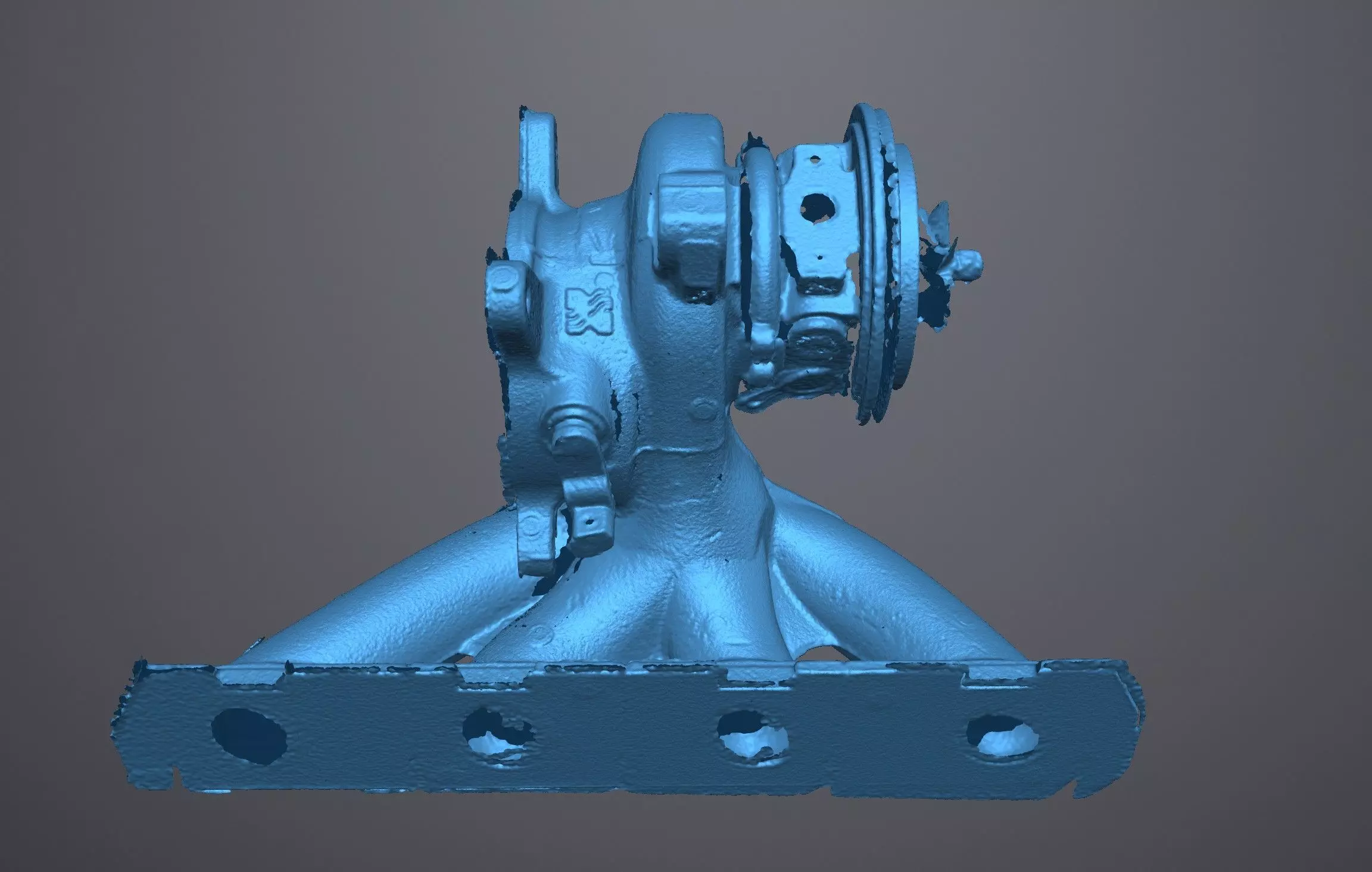 K04 turbo Golf R 2010 3d scan Low-poly 3D model_7