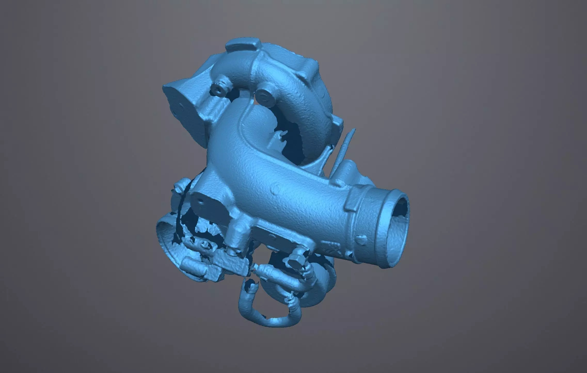 K04 turbo Golf R 2010 3d scan Low-poly 3D model_11