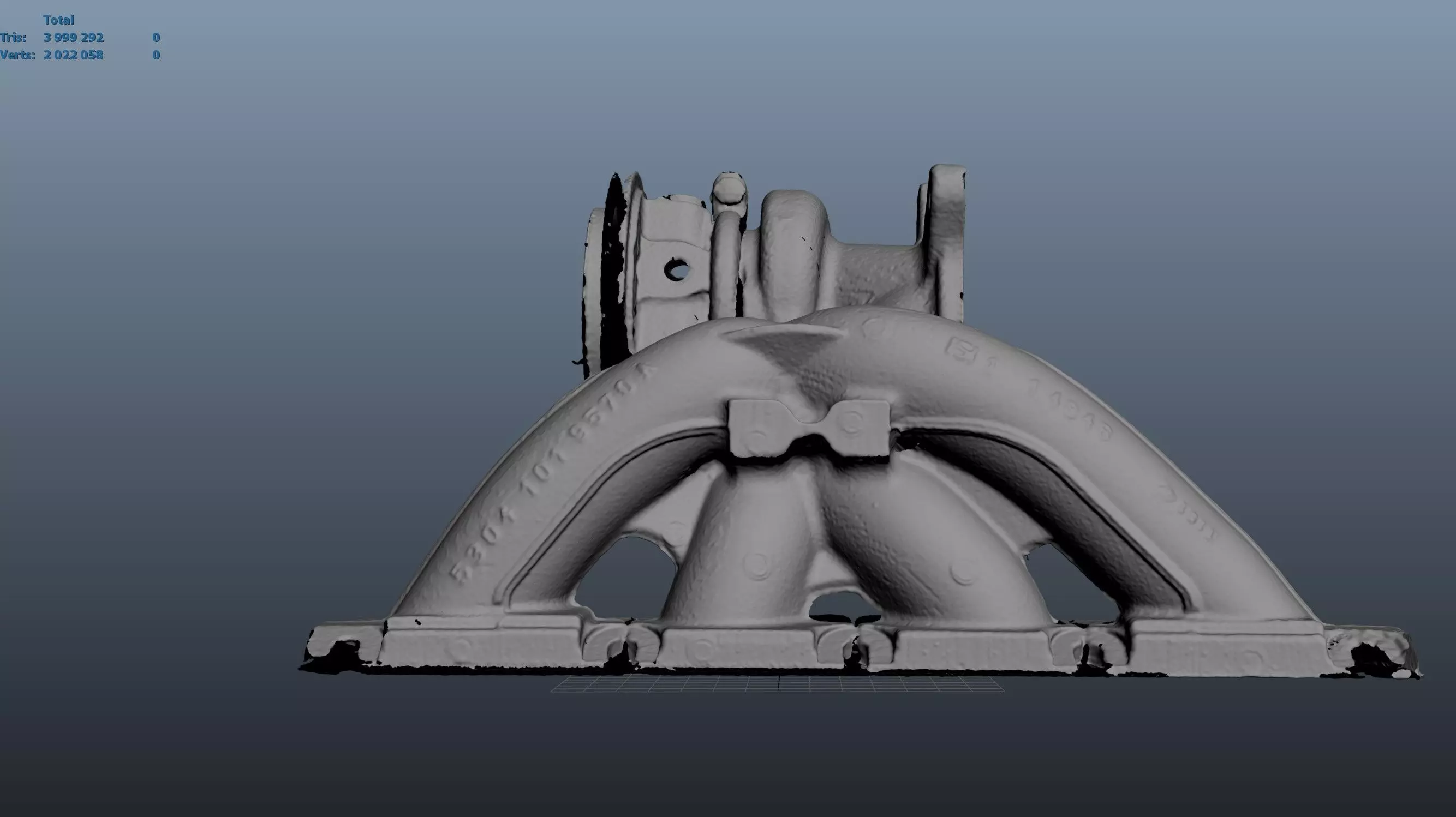 K04 turbo Golf R 2010 3d scan Low-poly 3D model_22