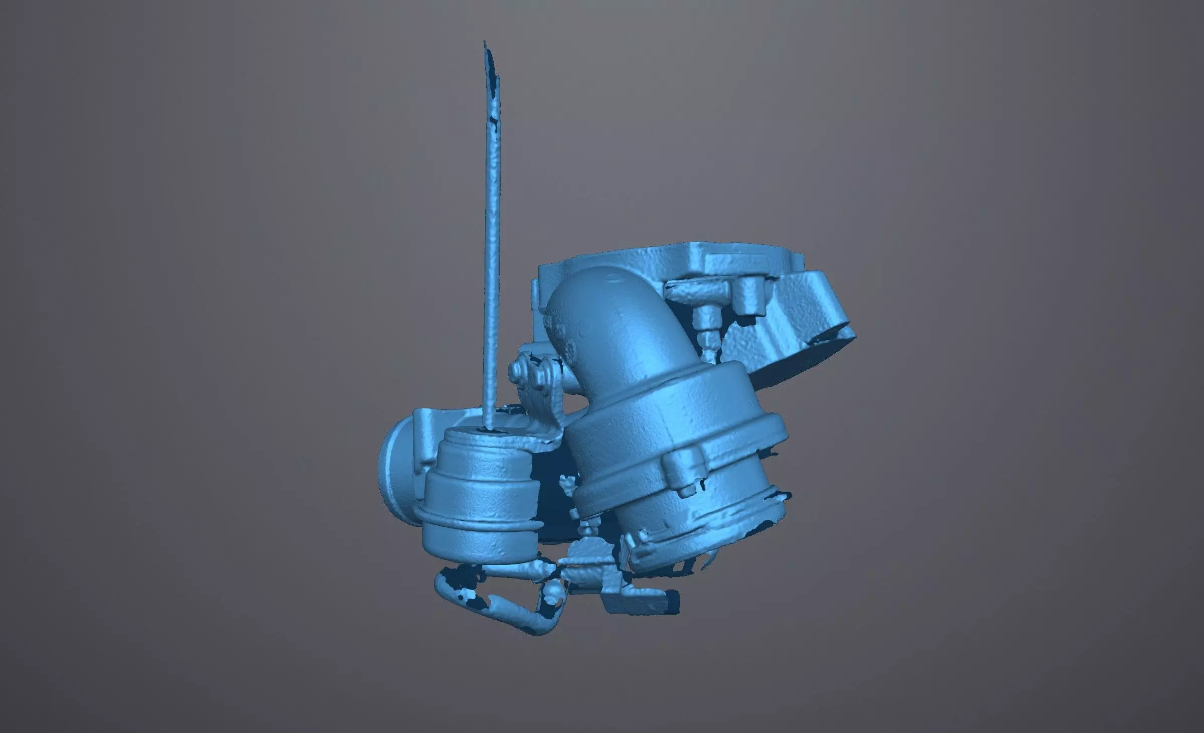 K04 turbo Golf R 2010 3d scan Low-poly 3D model_9