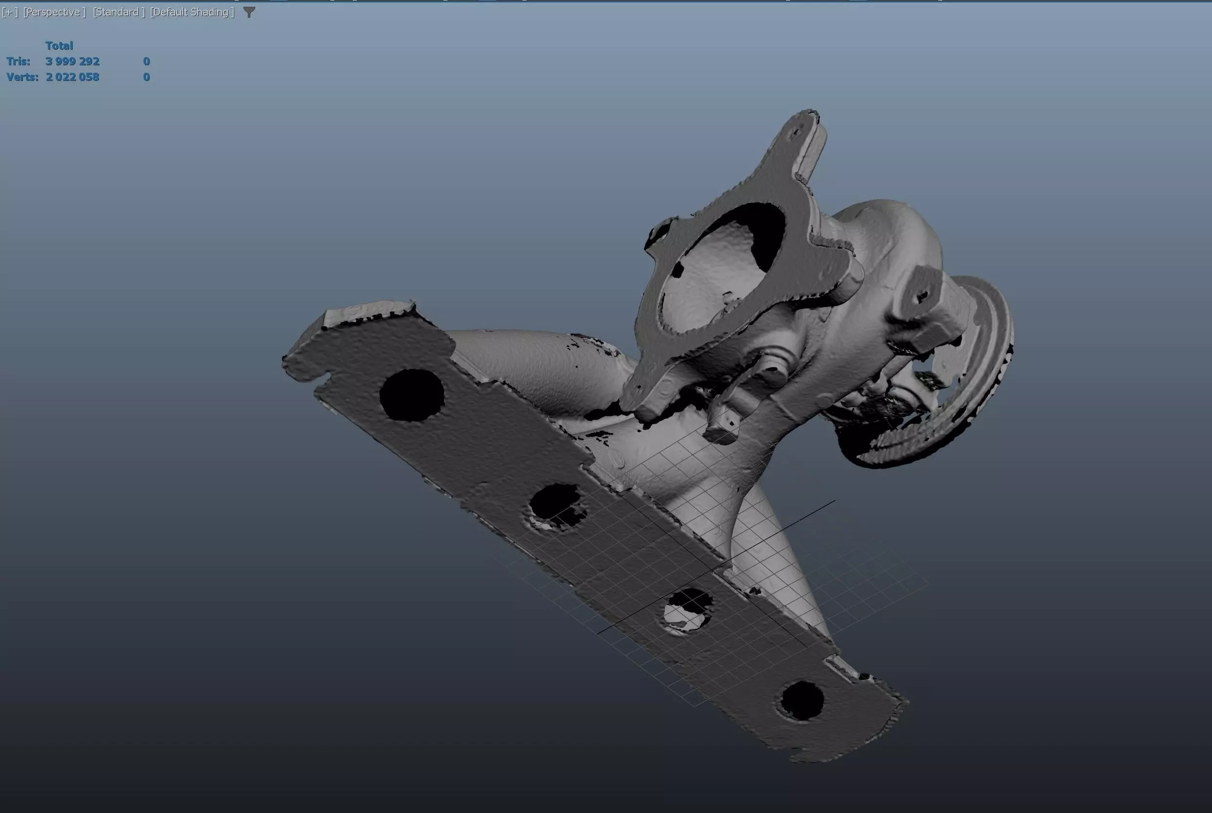 K04 turbo Golf R 2010 3d scan Low-poly 3D model_21