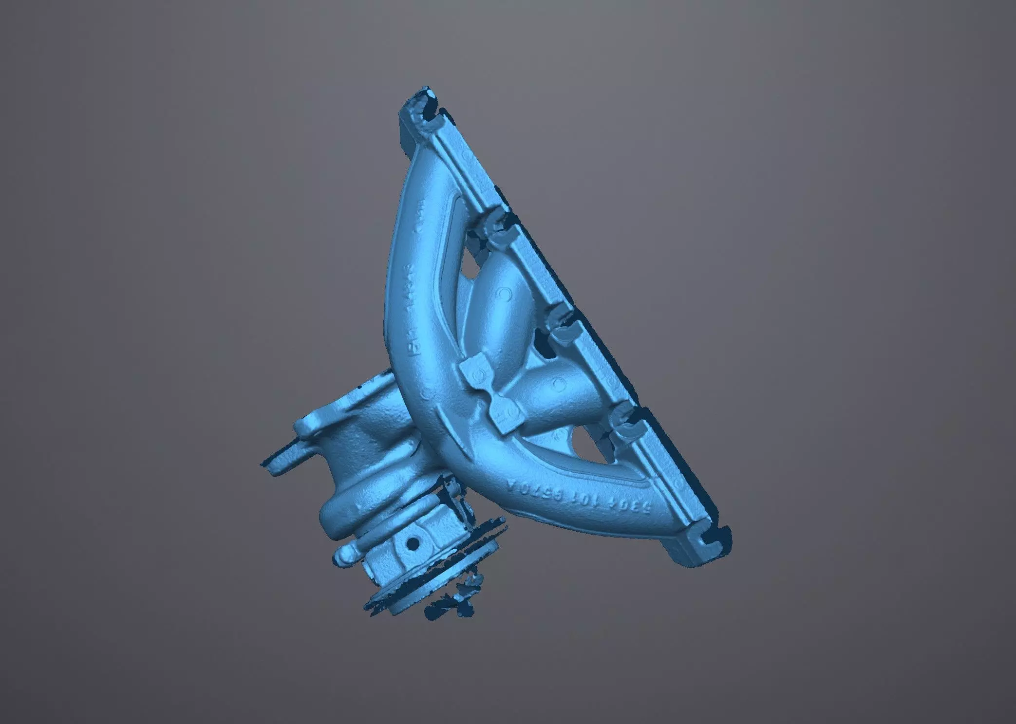 K04 turbo Golf R 2010 3d scan Low-poly 3D model_10