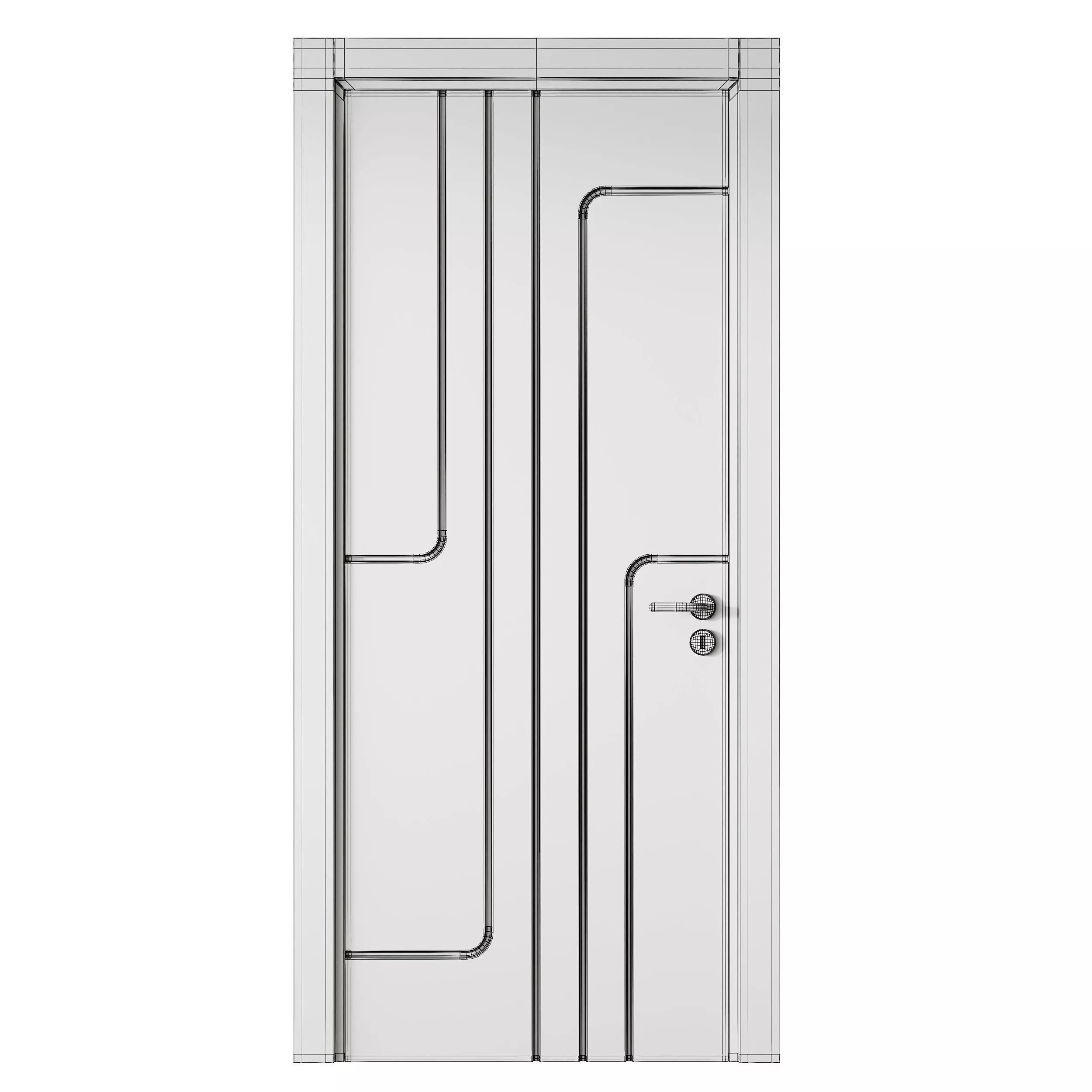 Soft Boz Vizon Interior Door 21 3D model_14