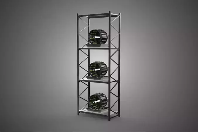 VERTICAL STACK GARDEN TOWER FRAME ROTARY HYDROPONIC PLANT FARM 3D model