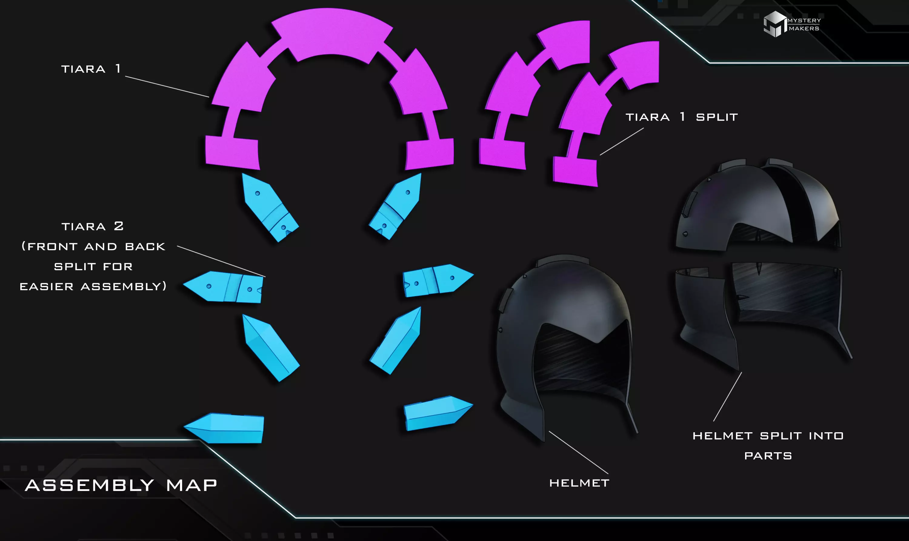 Evil Lyn helmet 1 3D print model_1