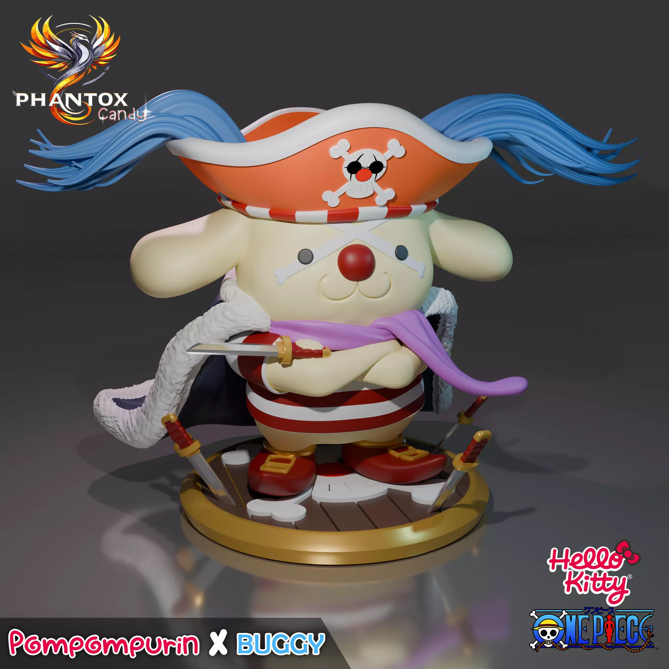   Hello Kitty x One Piece collection part 2 3D print model_13
