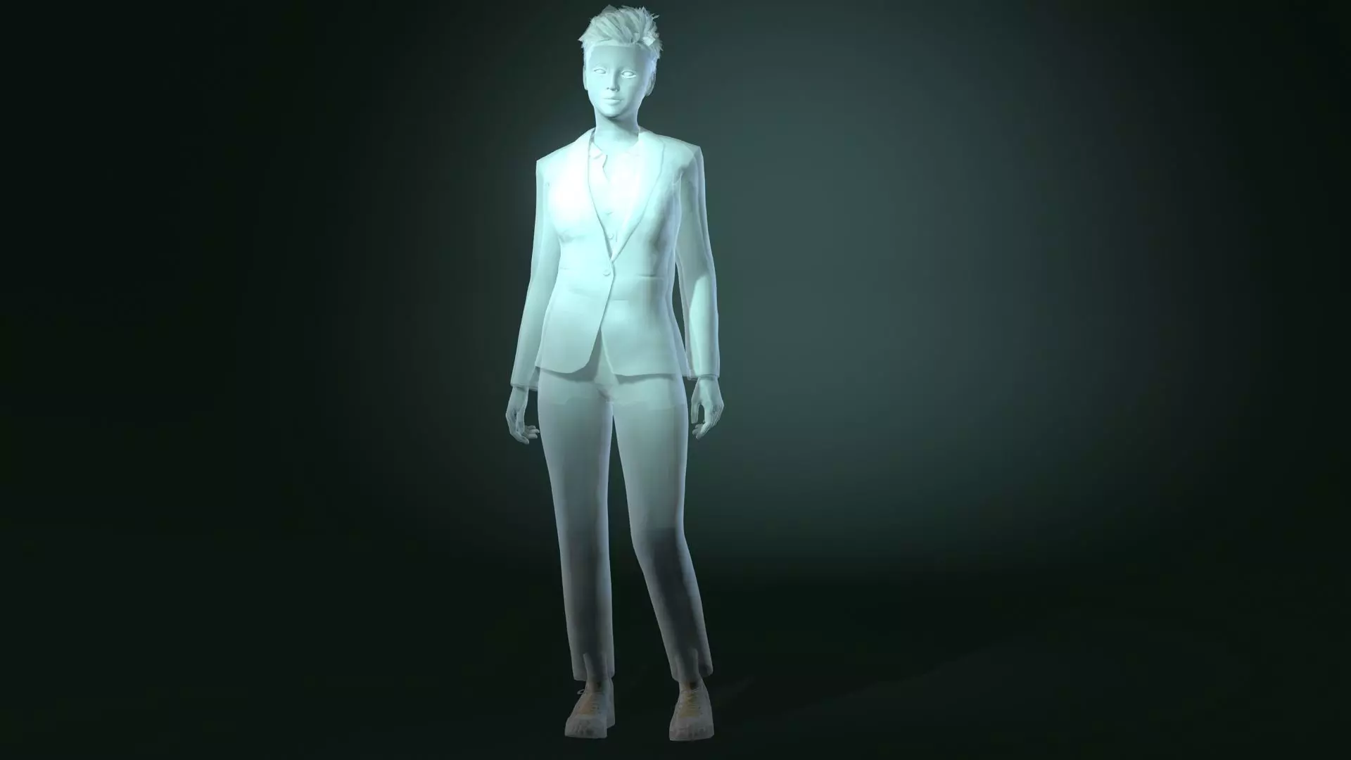 Elegant Businesswoman Realistic 3D Female Character 3D model_8
