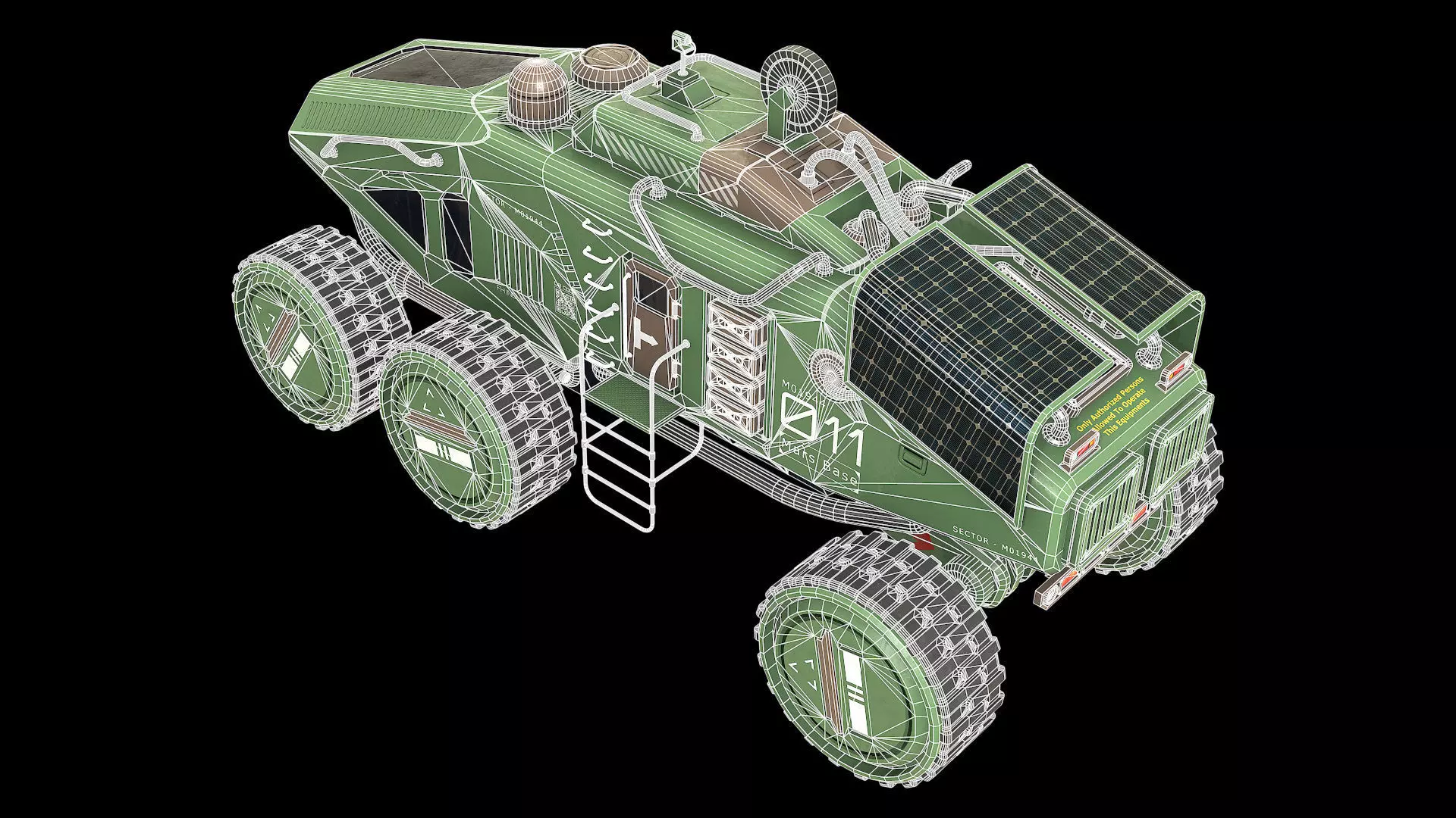 Mars Rover Concept-2-Green 3D model_15