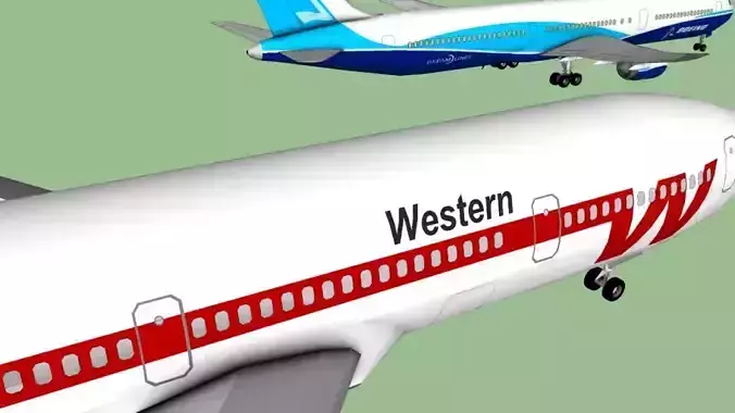 Commercial Aircraft Collection 5 Pack 3D SketchUp