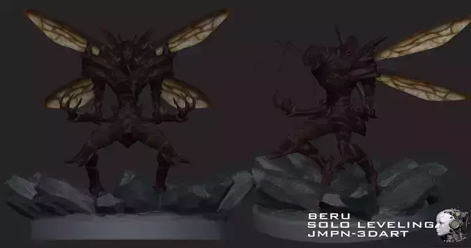 Beru  The Ant King  3D Printable Collectible Statue