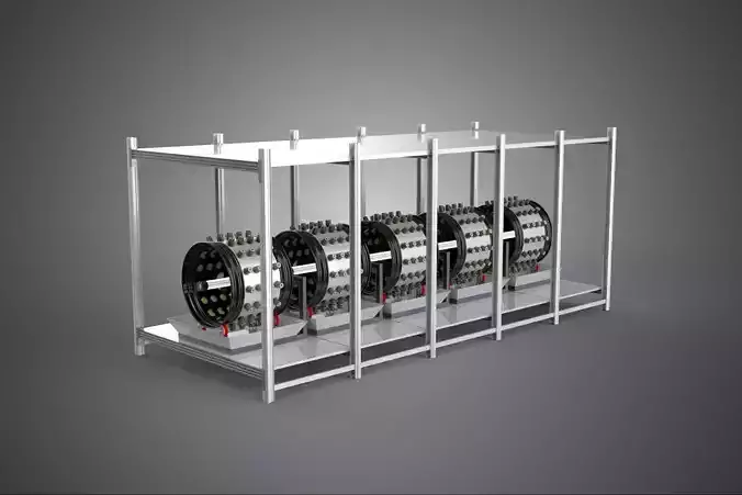 RACK FRAME ARRAY ROW SHELF TRAY ROTARY HYDROPONIC LED PLANT FARM