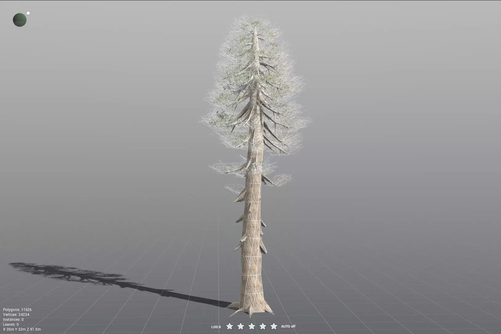 EVERYPlant Giant Redwood LowPoly Low-poly 3D model_31