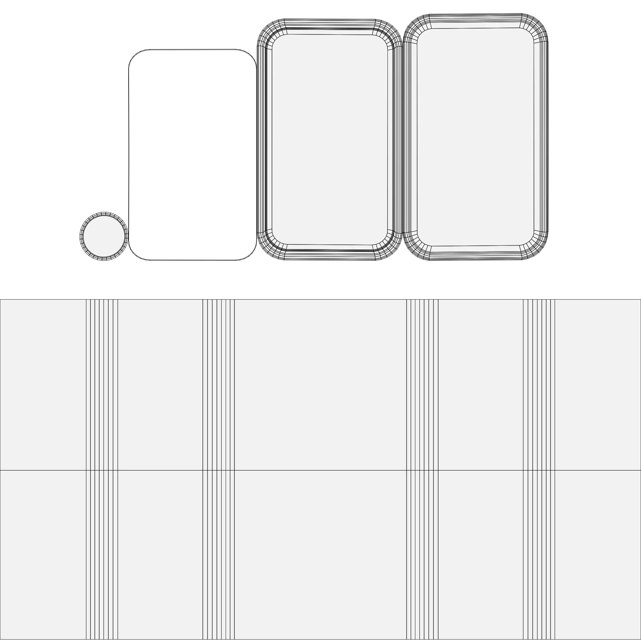 Square Aluminium Oil Tin can 3D model_9