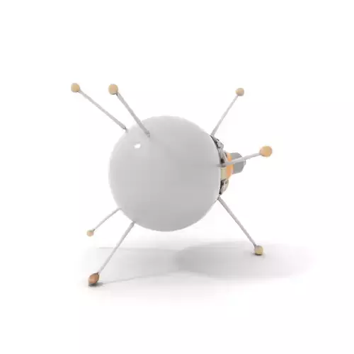 Metallic Satellite Prototype model pack Low-poly 3D model