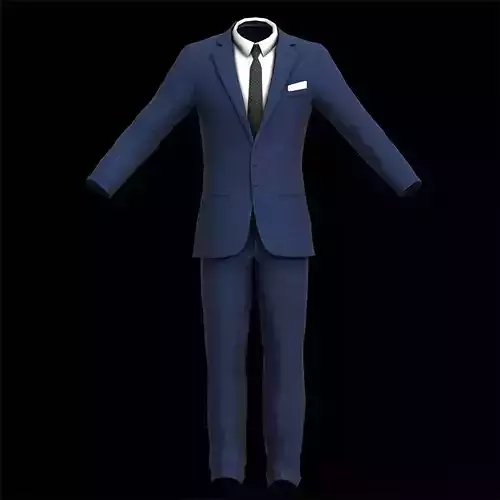 Business Executive Suit  3D Model Game Ready
