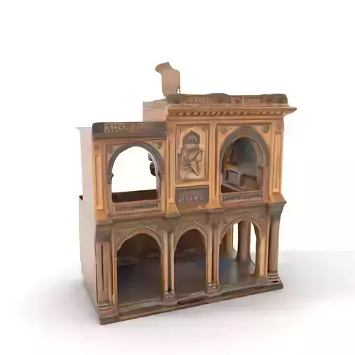 Ornate Stone Pavilion model pack Low-poly 3D model