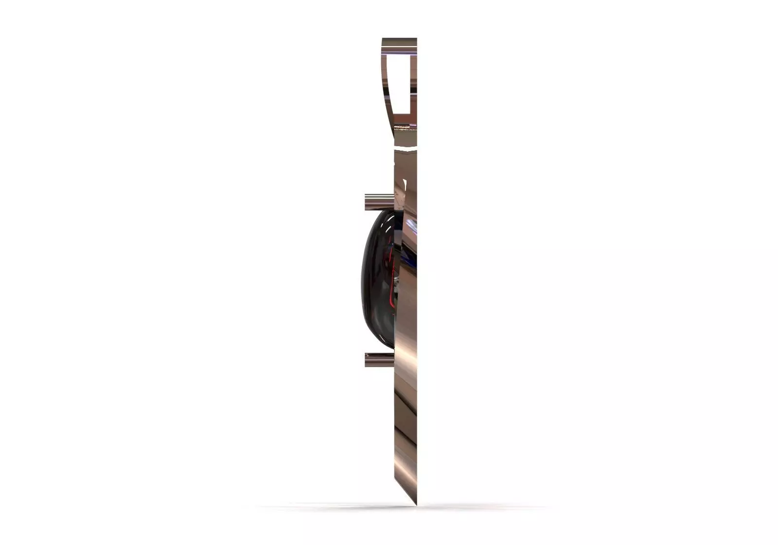 Gold stl 3dm Plaque 3D Moving Heart in Heart Frame gp0258 3D print model_2