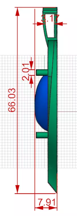 Gold stl 3dm Plaque 3D Moving Heart in Heart Frame gp0258 3D print model_22