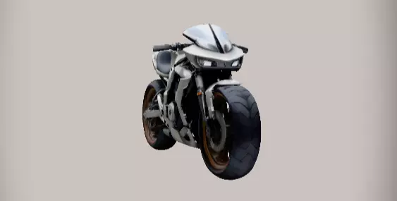 Game-Ready Futuristic Hover Bike 3D Model Low-Poly Low-poly 3D model_2