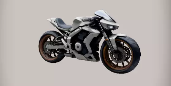 Game-Ready Futuristic Hover Bike 3D Model Low-Poly Low-poly 3D model_3