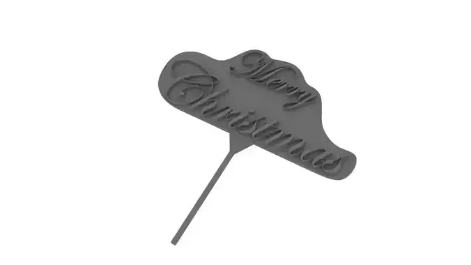 Merry Christmas 3D Printable  3D print model
