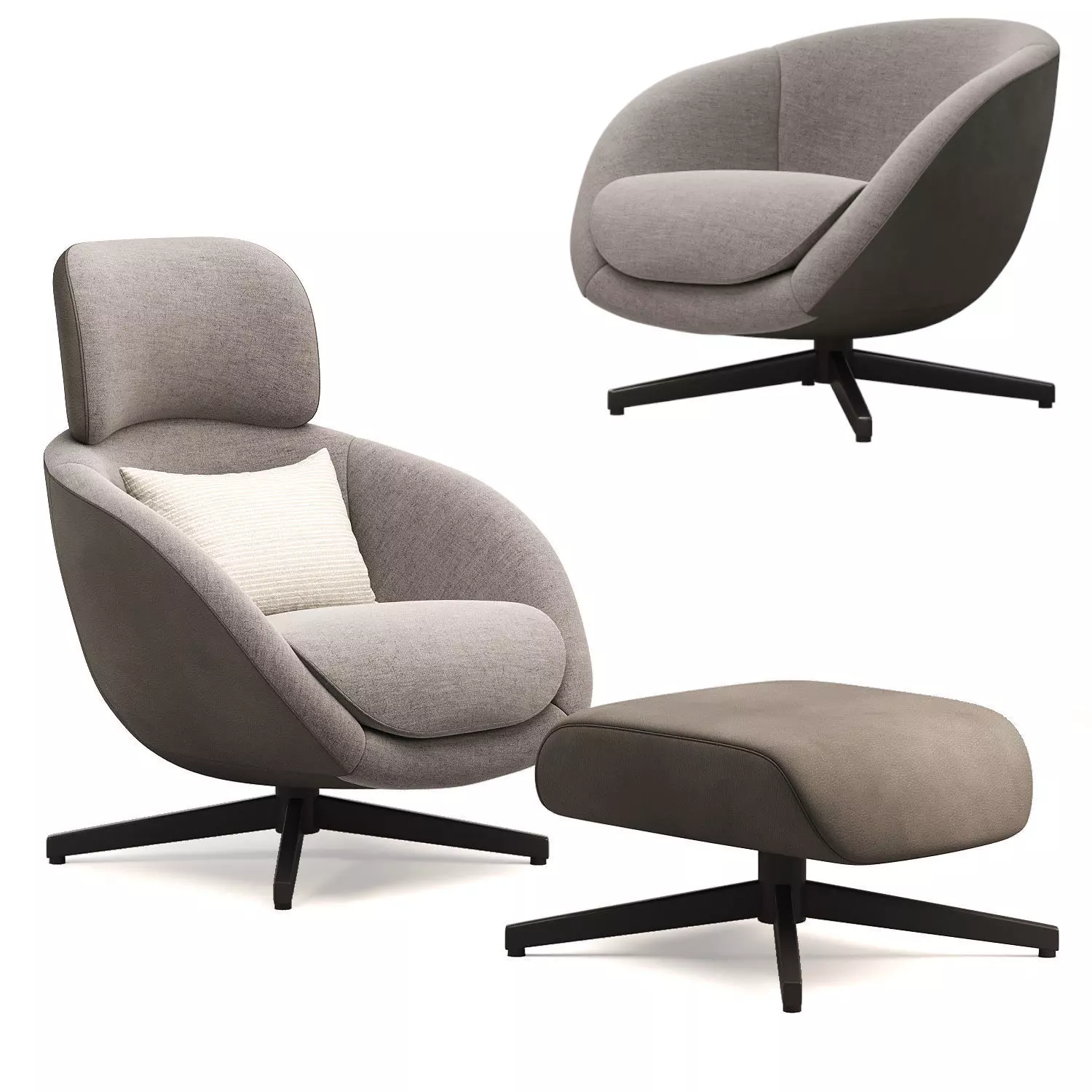Minotti RUSSELL Low-poly 3D model
