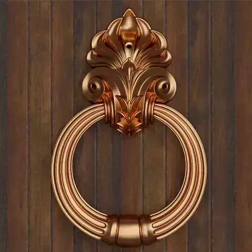 Antique Door Handle for Printing and Casting