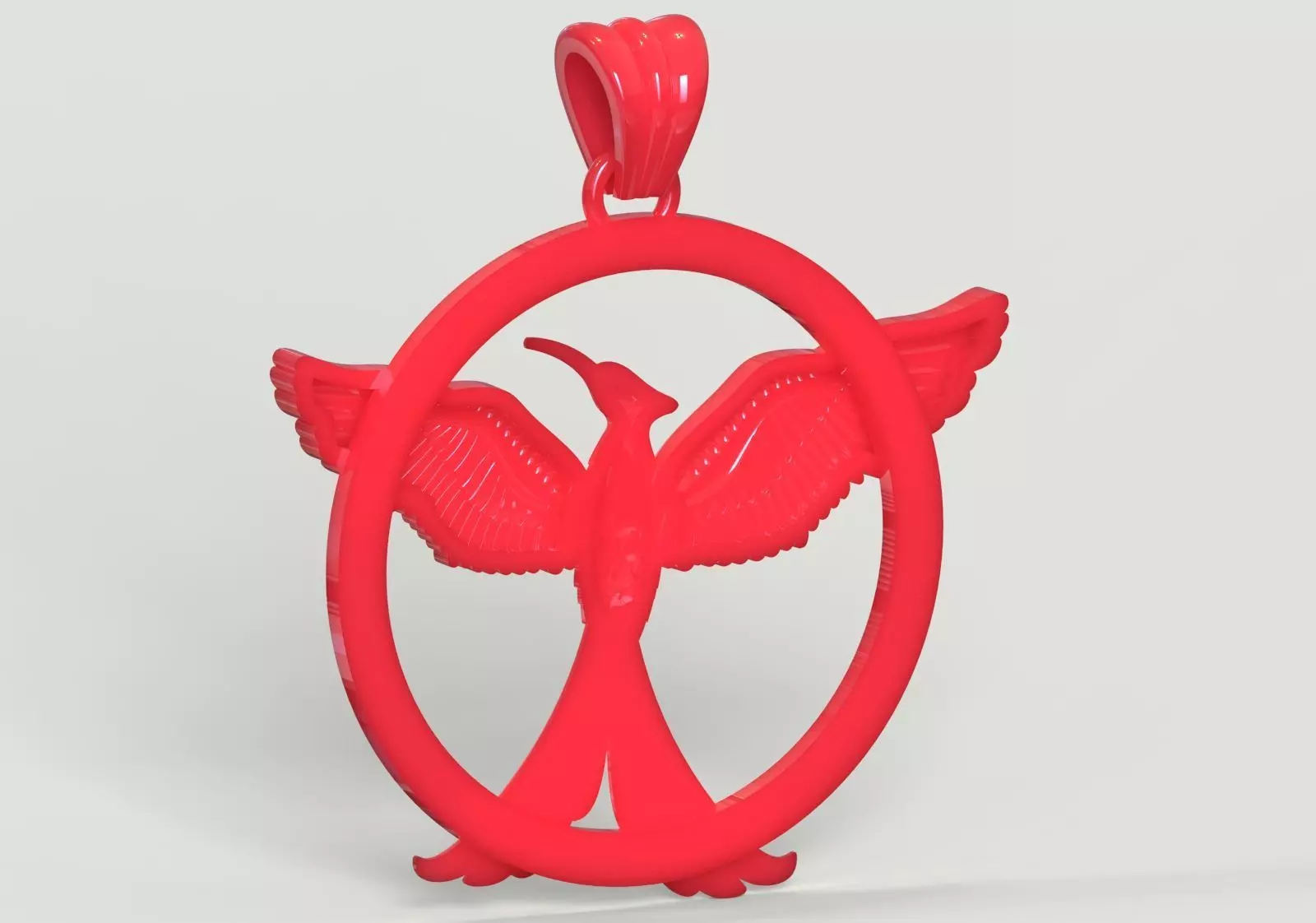 Mockingbird stl 3dm gold pendant gp0381 3D print model_17