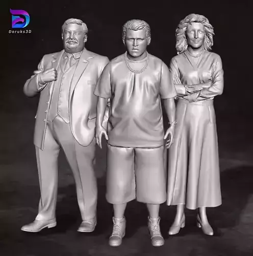 Dursley Family Set Harry Potter Action Figures Custom Action