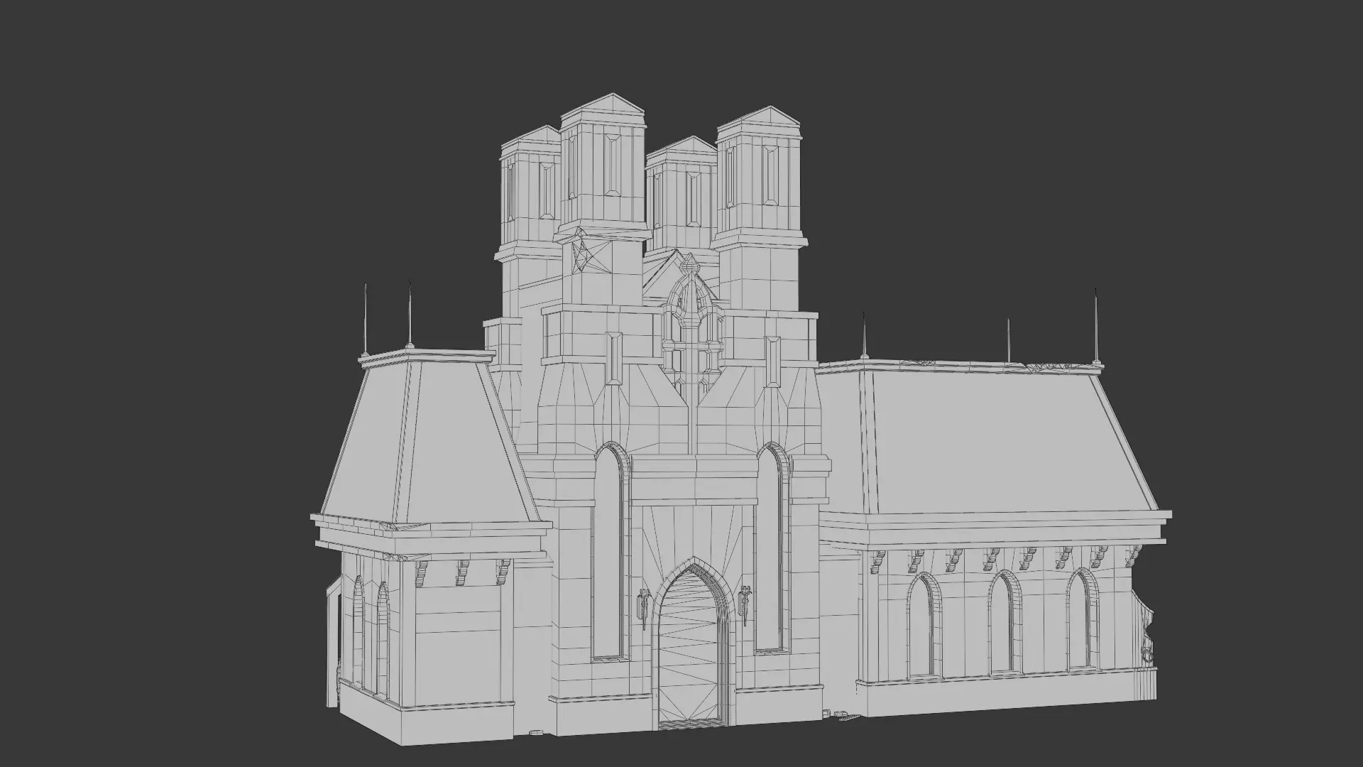 Dark Fantasy House MD F 3D model_1