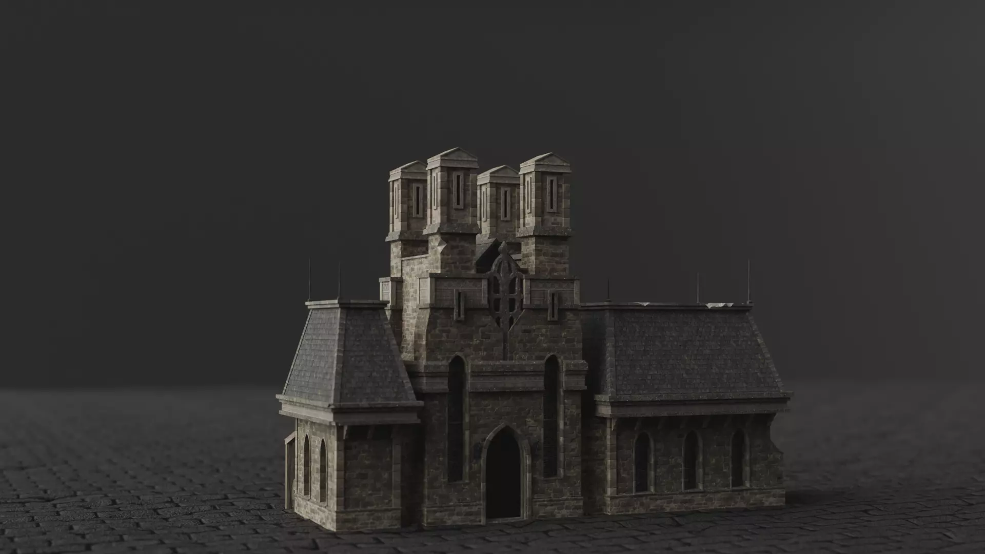Dark Fantasy House MD F 3D model_0