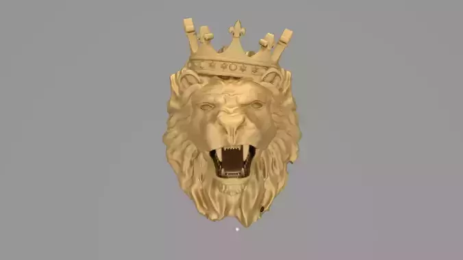19mm Lion Pendent 4 3dmodel ritable model