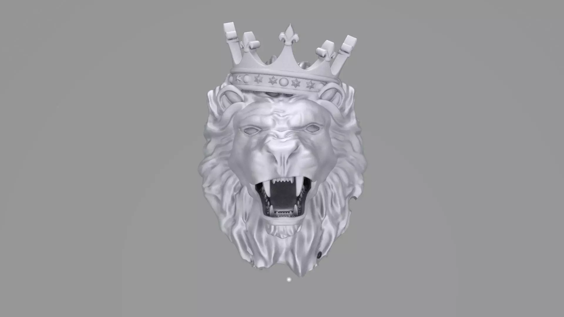 19mm Lion Pendent 4 3dmodel ritable model 3D print model_2