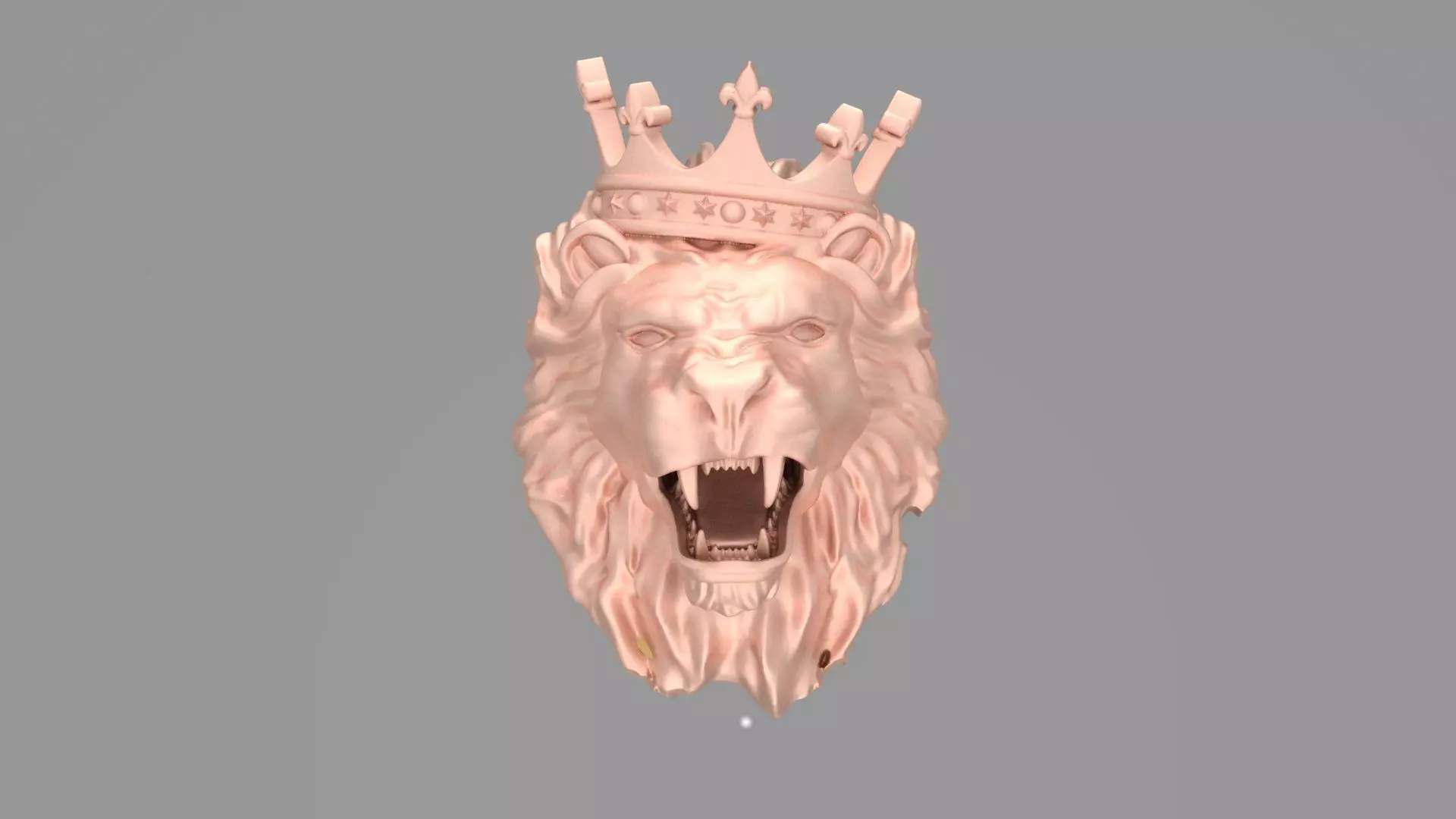 19mm Lion Pendent 4 3dmodel ritable model 3D print model_1