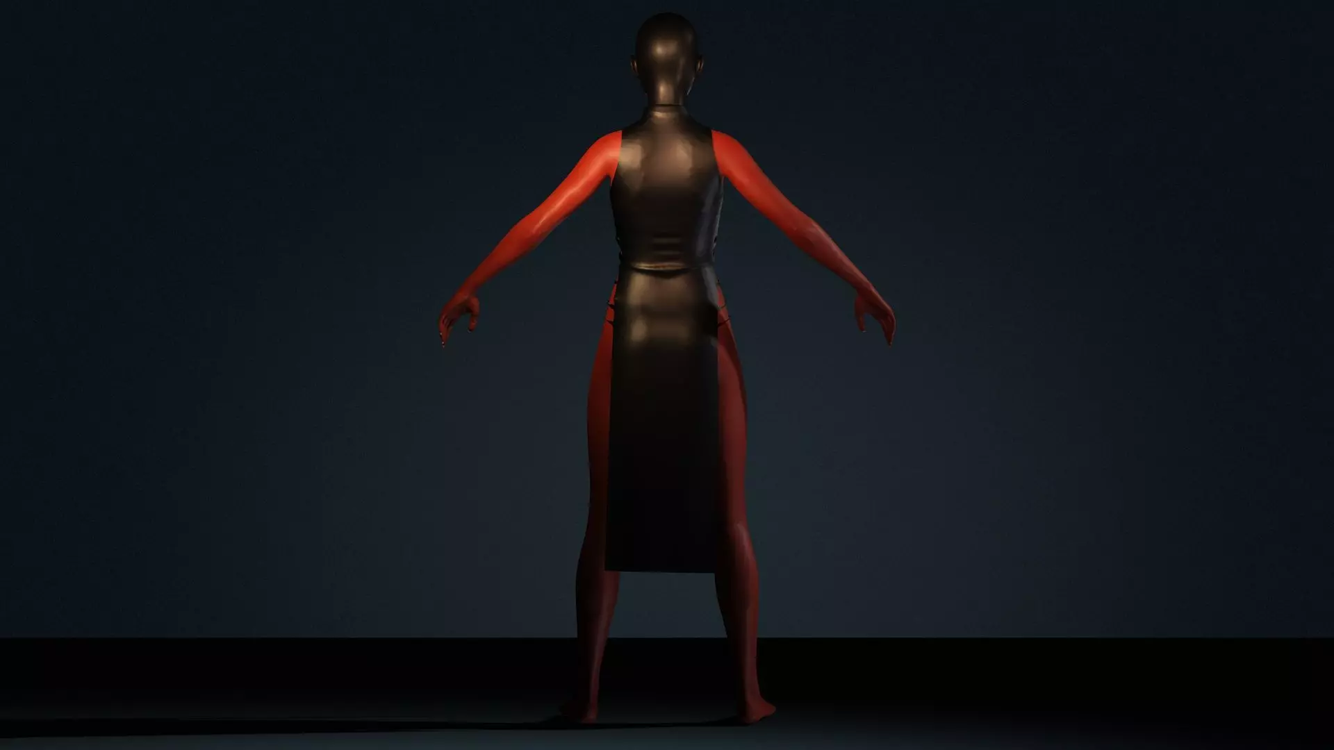 The Sith Bride  Red Demon Warrior Woman Low-poly 3D model_14