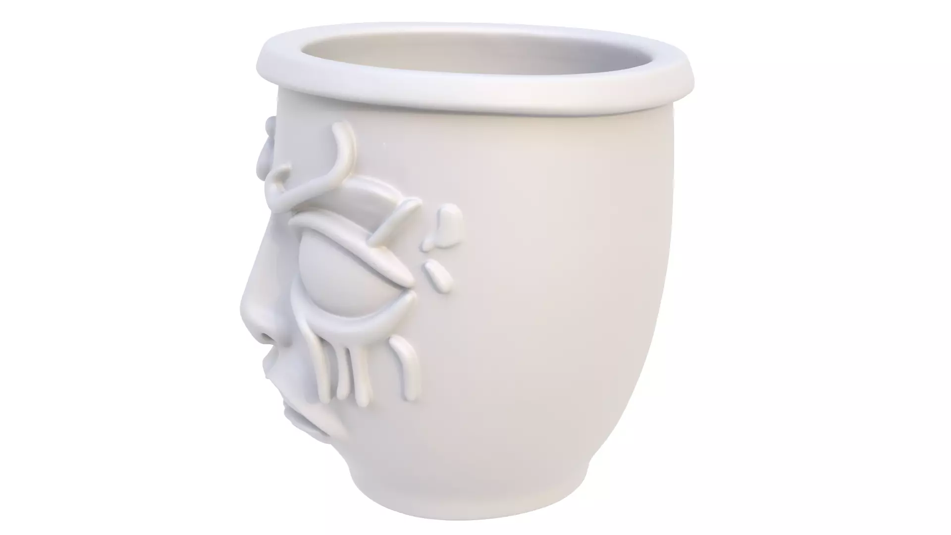 Mug crying 02 3D model_3