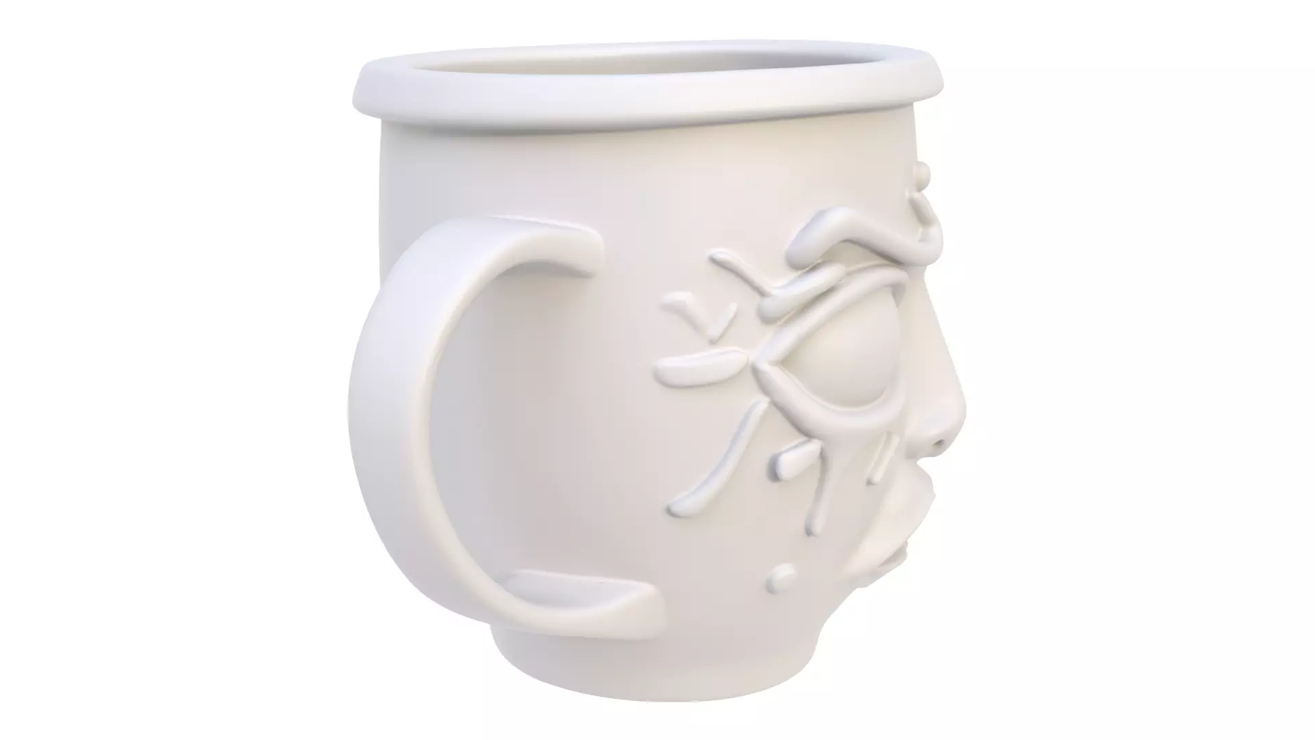 Mug crying 02 3D model_5