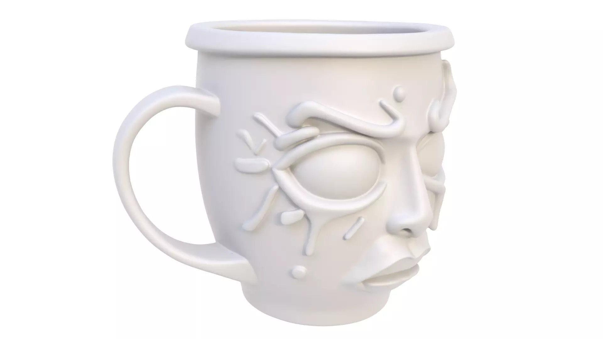 Mug crying 02 3D model_6