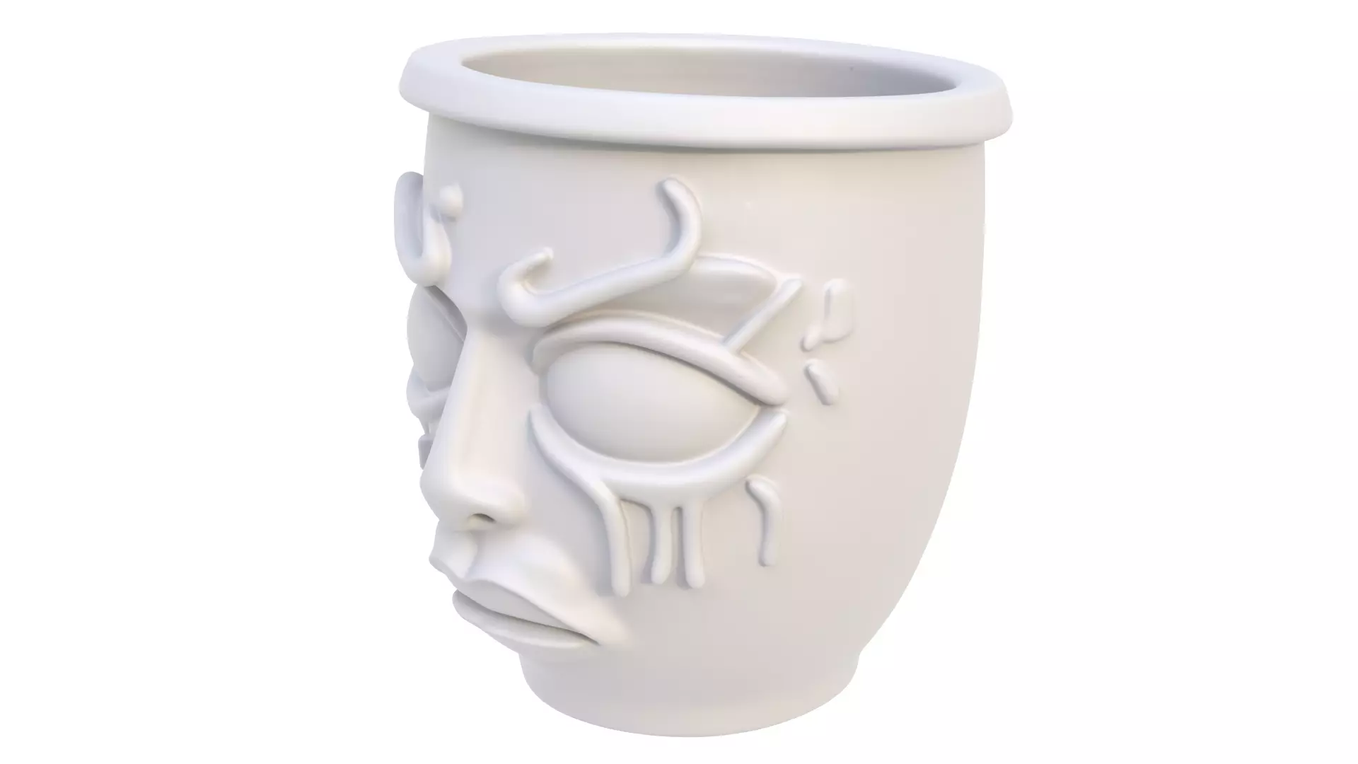 Mug crying 02 3D model_2