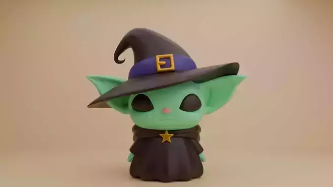 Baby yoda Halloween figure 