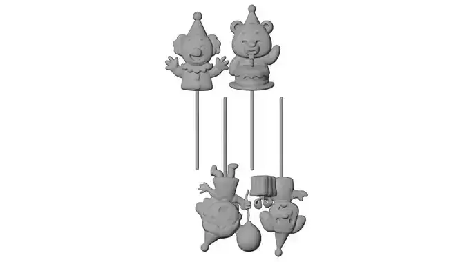 Cake Toppers 3D Print Ready