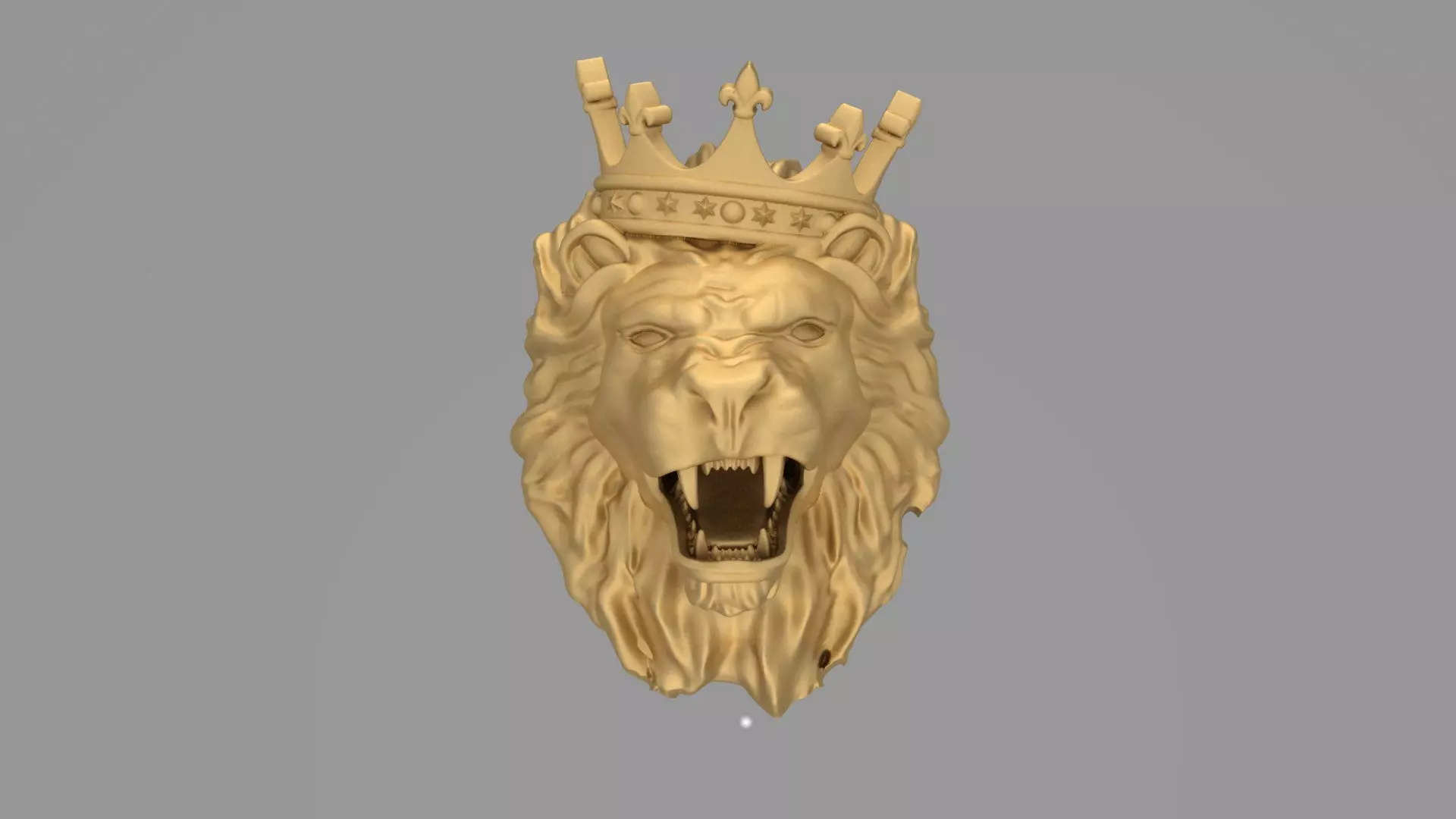 32mm Lion Pendent 4 3dmodel ritable model 3D print model_0