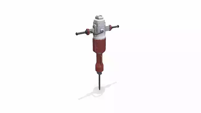 Old Jackhammer Low-poly PBR