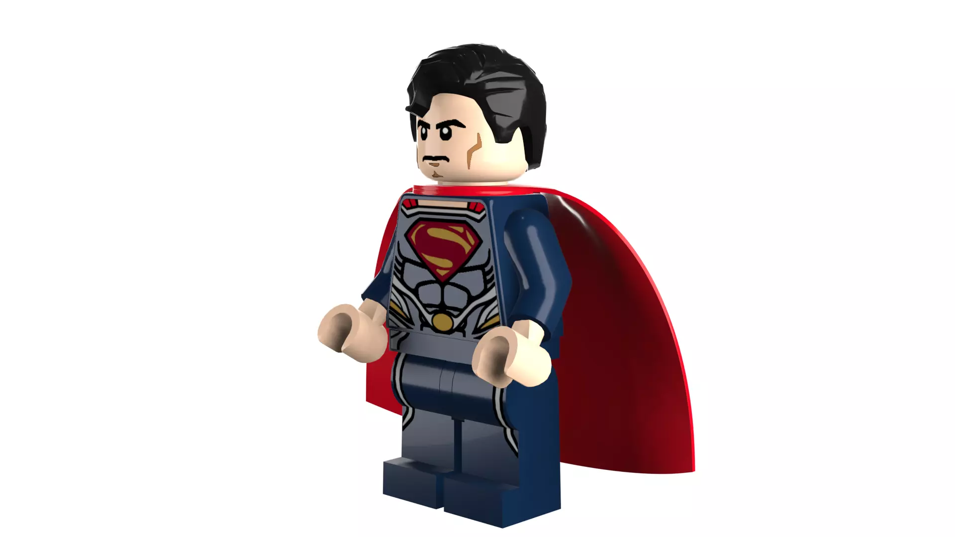3D print minifigure - Superman V1 3D print model_75